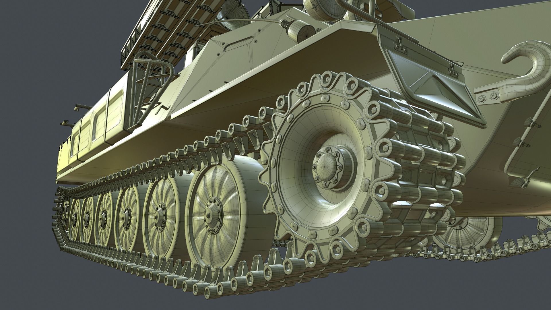 High Poly SA-13 Gopher CAMO 3D model_19