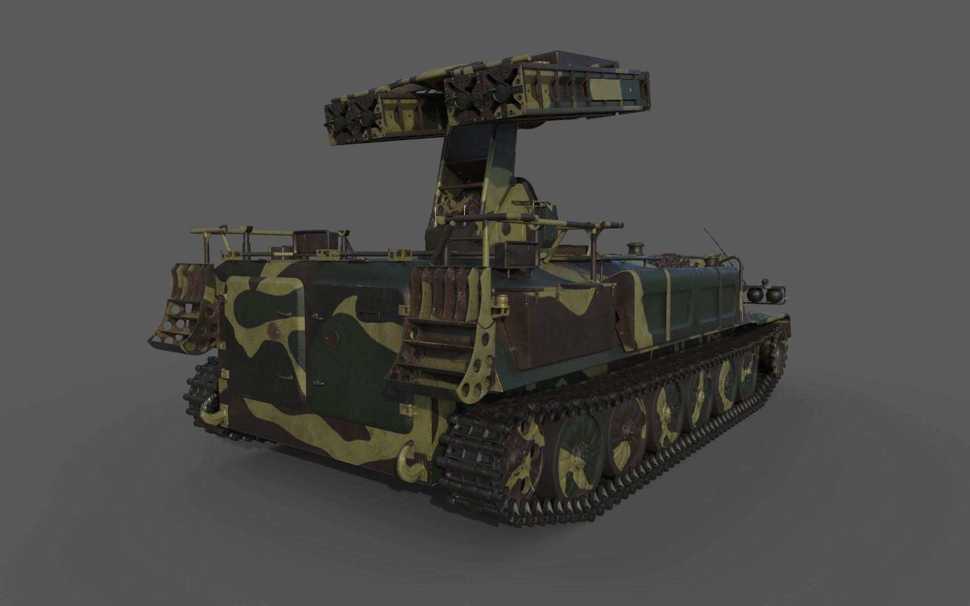 High Poly SA-13 Gopher CAMO 3D model_4