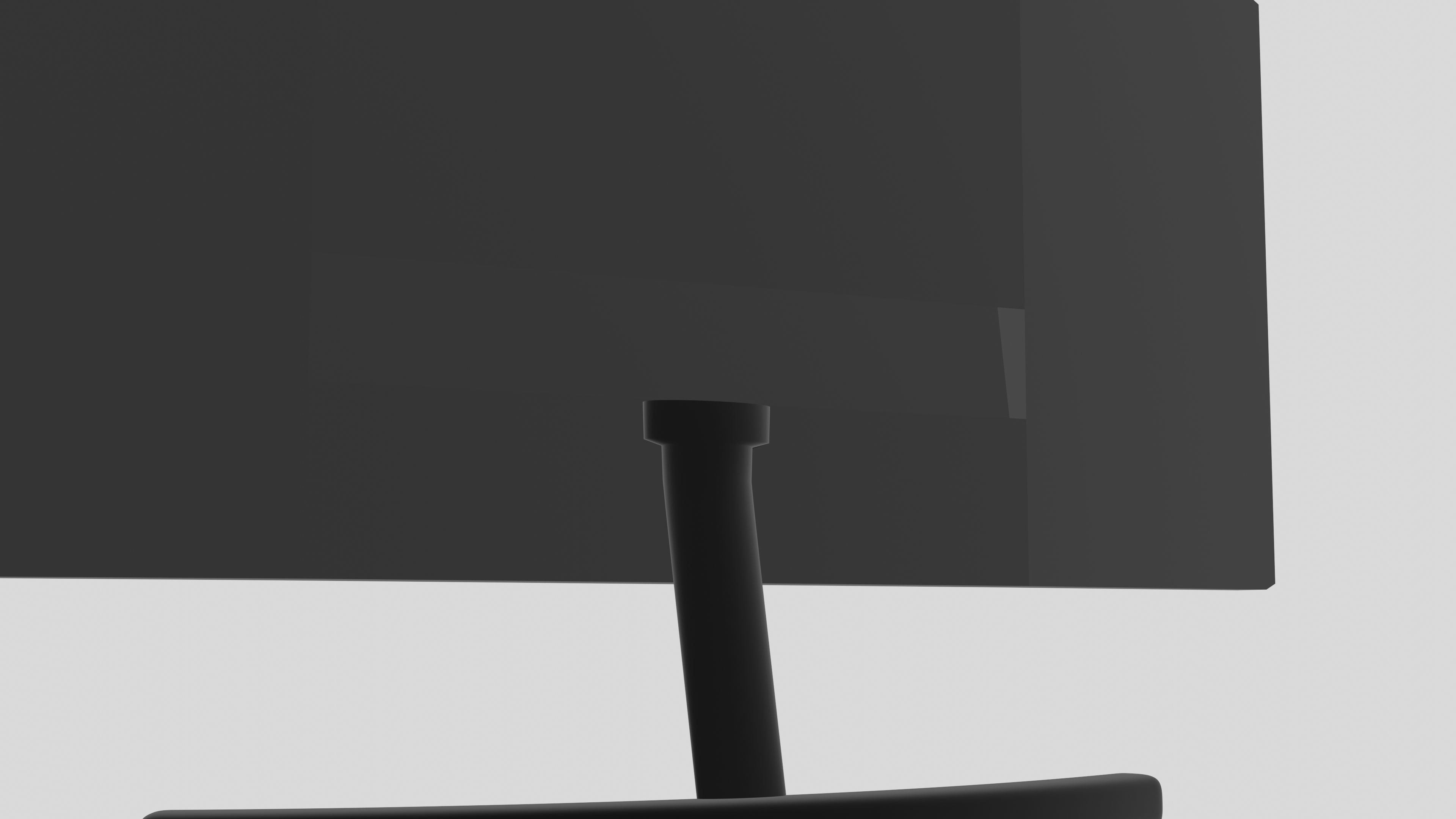 Modern wide-screen computer monitor 3D model_8