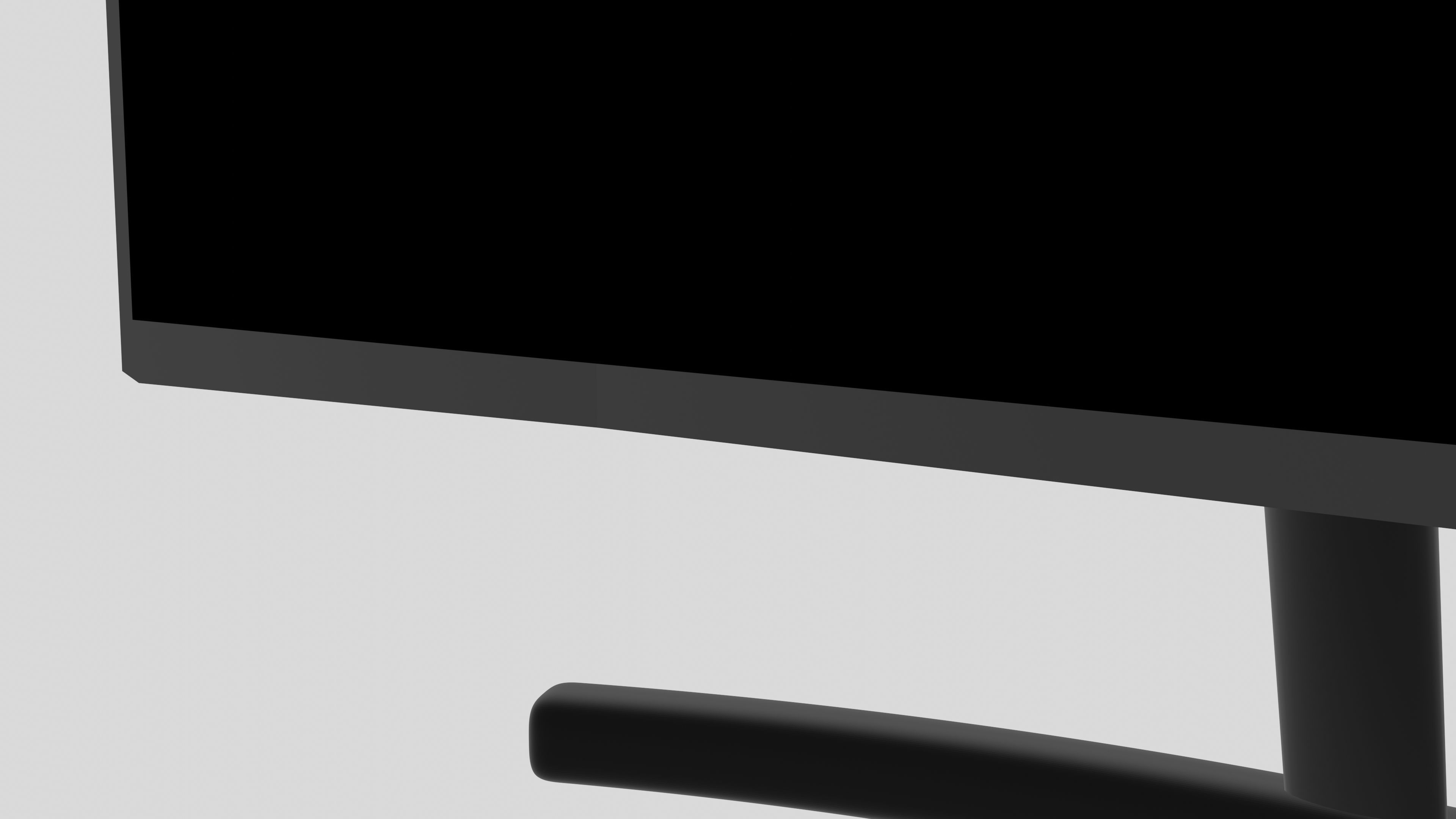 Modern wide-screen computer monitor 3D model_6