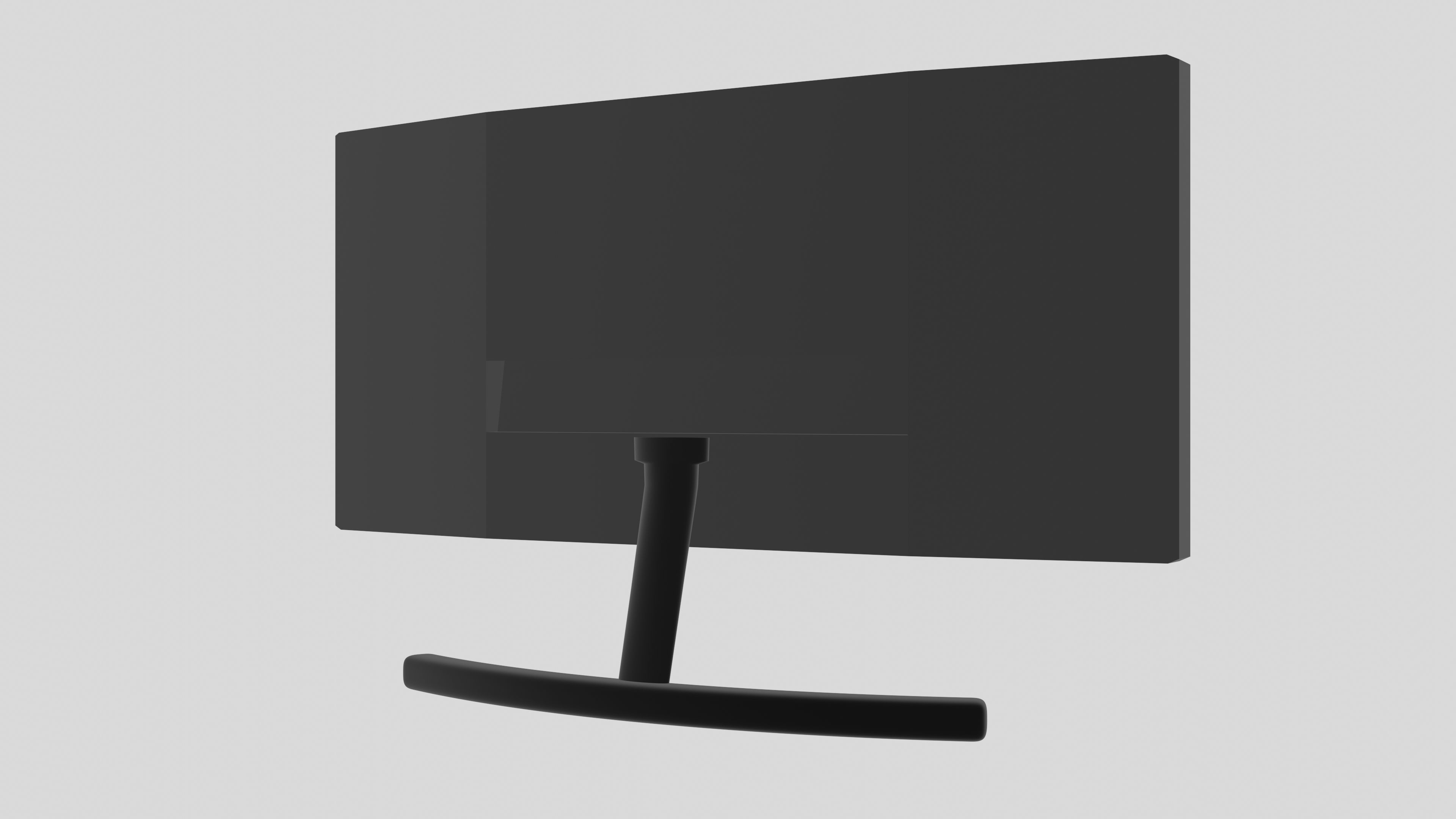 Modern wide-screen computer monitor 3D model_13