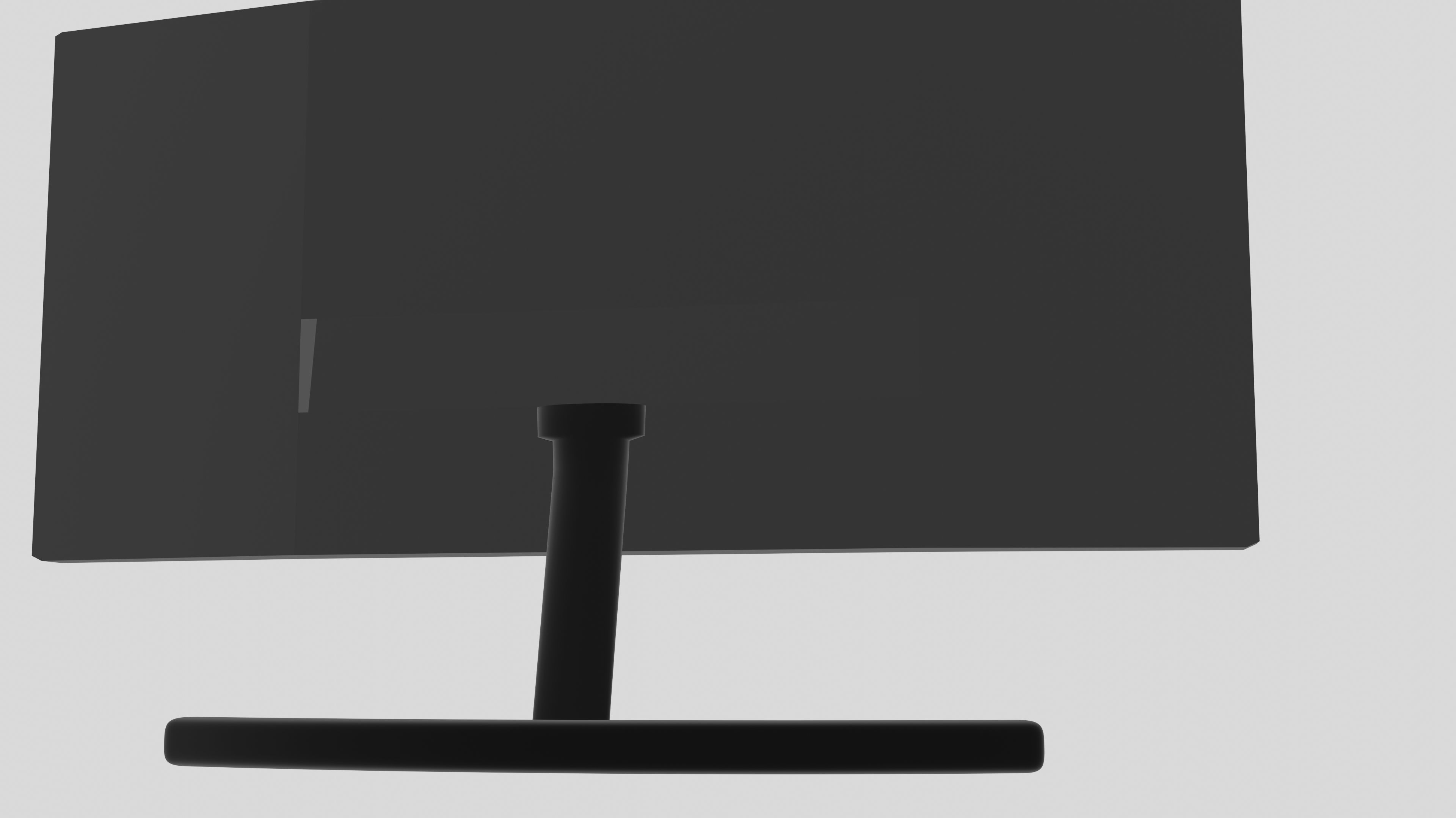 Modern wide-screen computer monitor 3D model_7