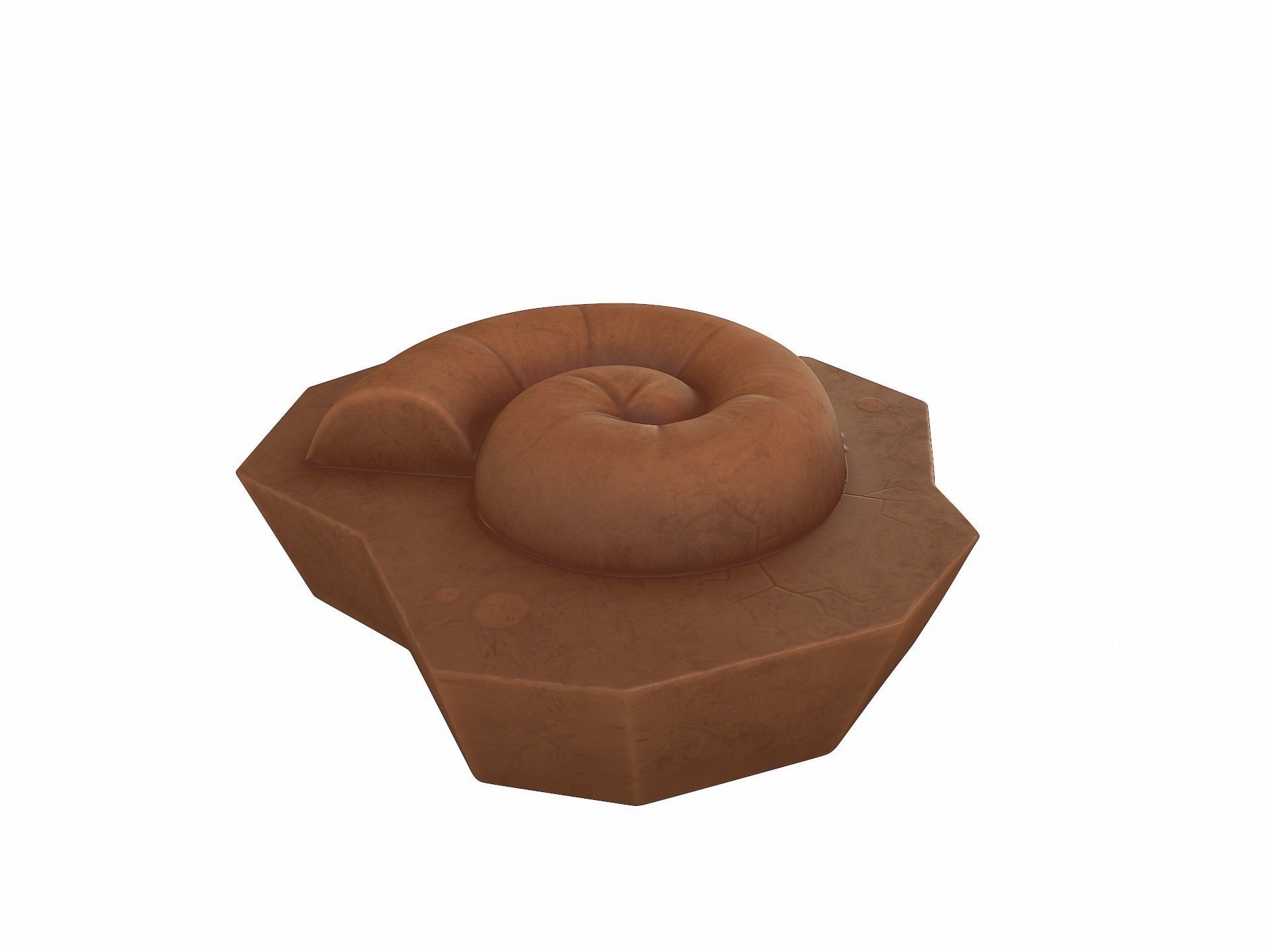 Fossil Ammonite 3D model_2