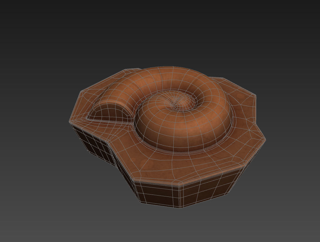 Fossil Ammonite 3D model_18