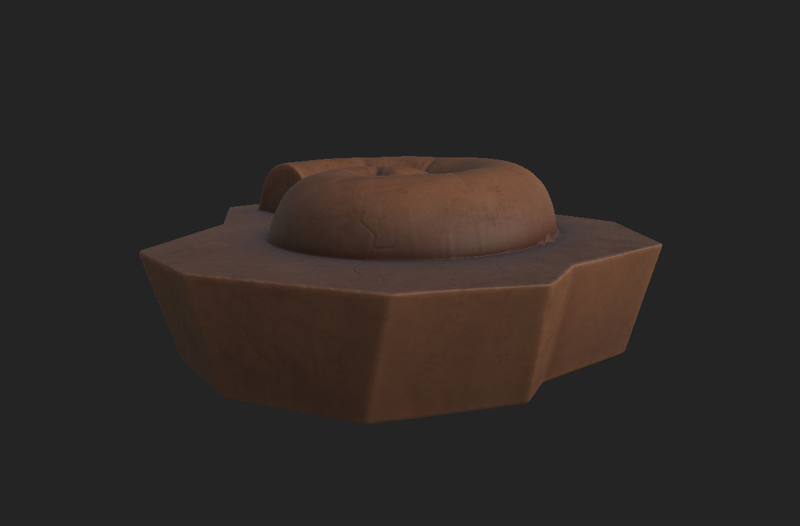 Fossil Ammonite 3D model_13