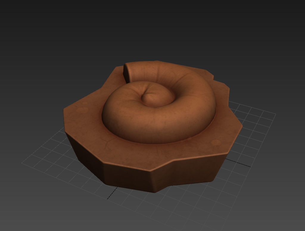 Fossil Ammonite 3D model_17