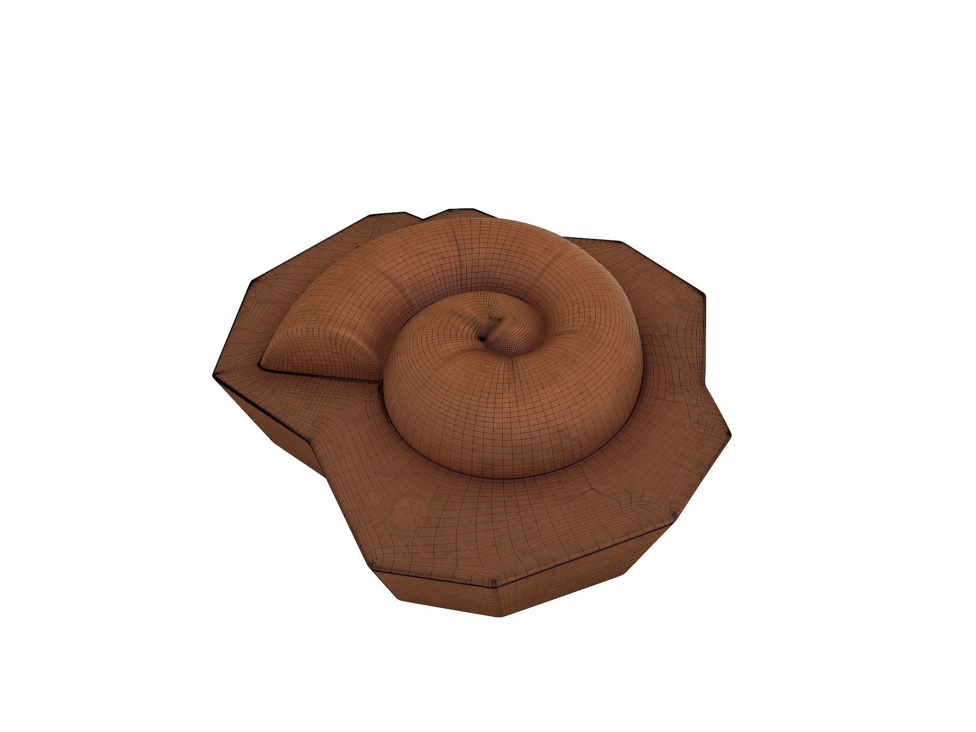 Fossil Ammonite 3D model_8