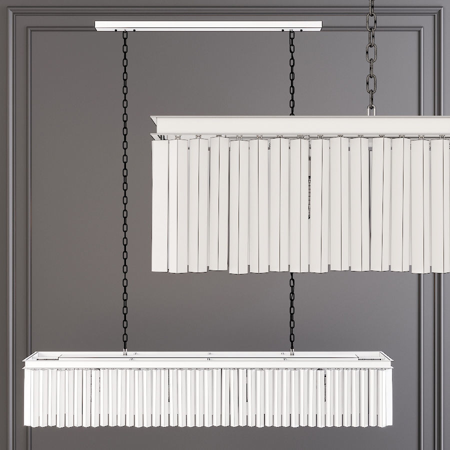 RH 1920S ODEON RHYS SMOKE GLASS PRISM RECTANGULAR 59 Nickel 3D model_1