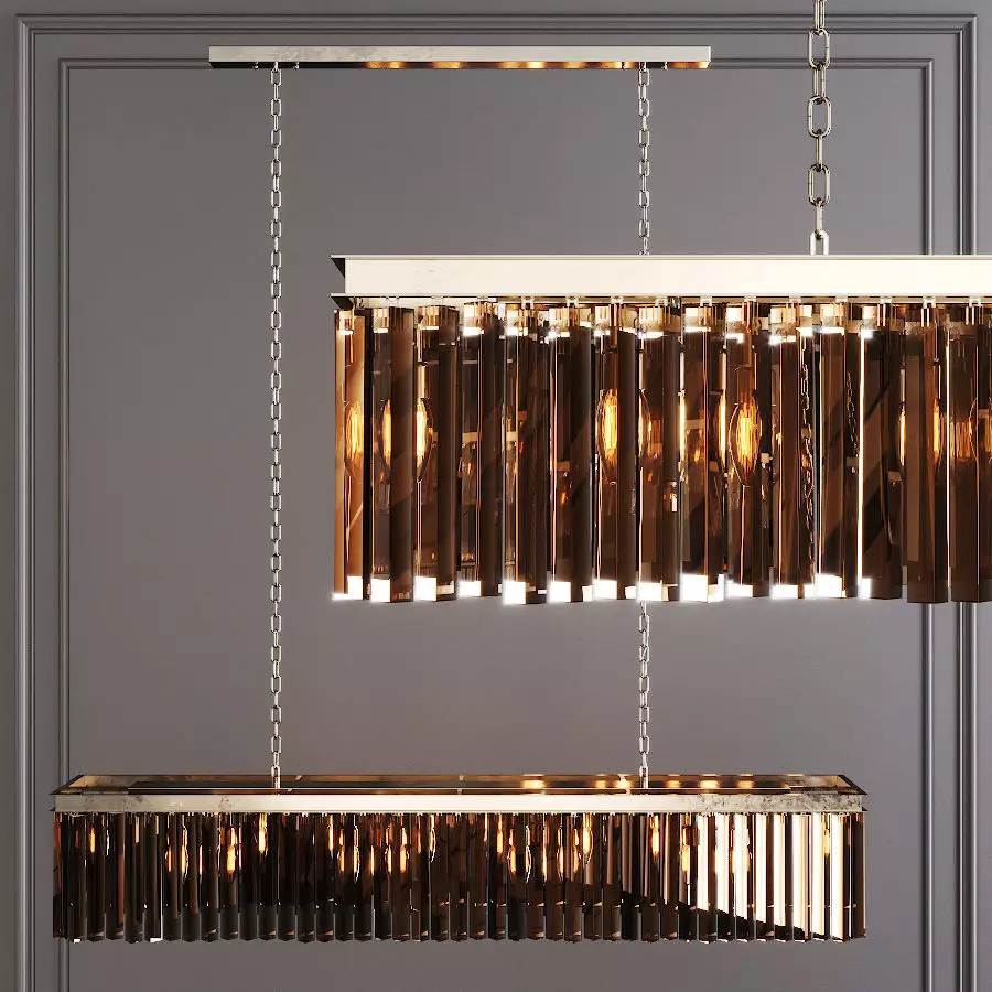 RH 1920S ODEON RHYS SMOKE GLASS PRISM RECTANGULAR 59 Nickel 3D model_0