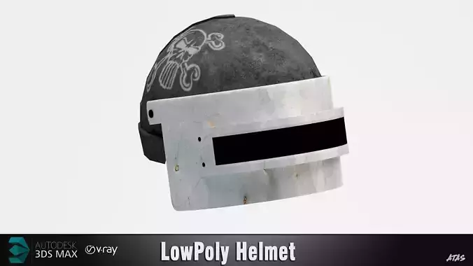 Helmet Low-poly 3D model