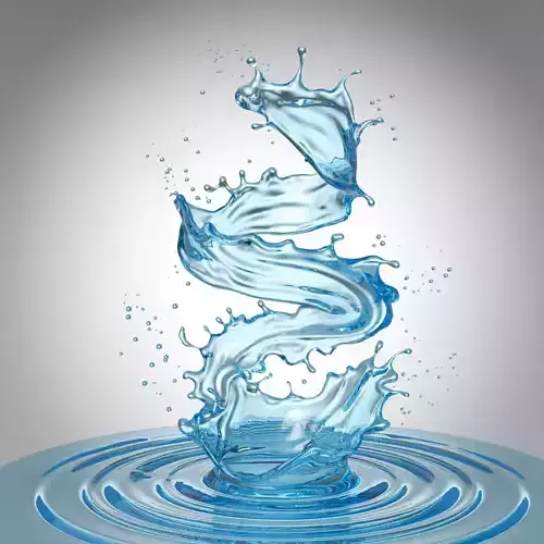 water liquid 3d model splash 3D model