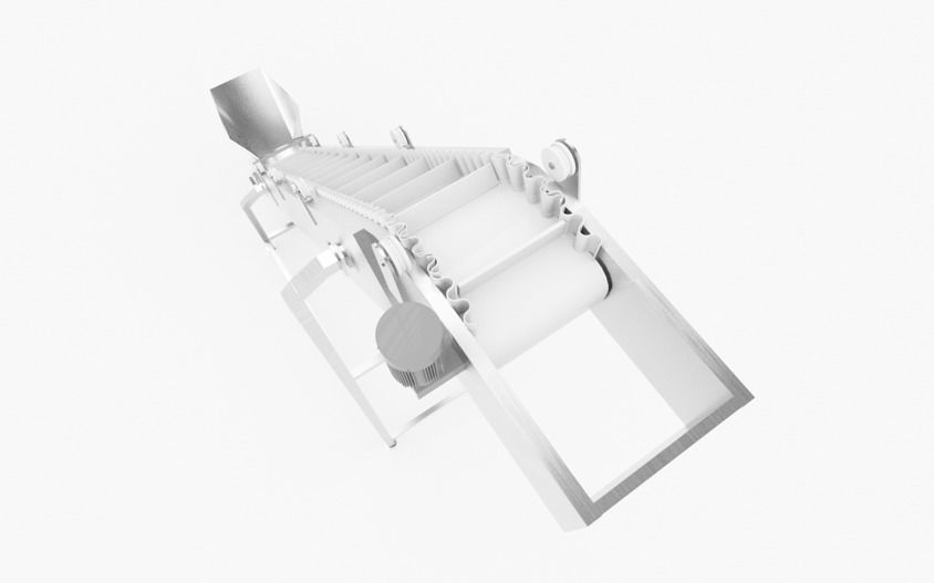 Plastic Belt Goose neck Elevator Low-poly 3D model_5