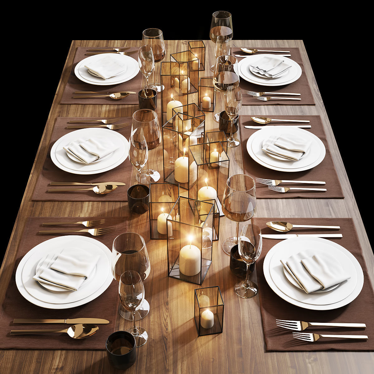 Table setting 13 3D model_1