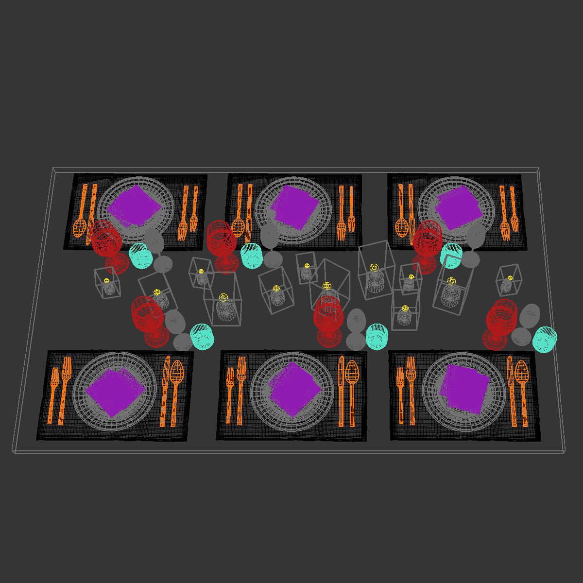 Table setting 13 3D model_4