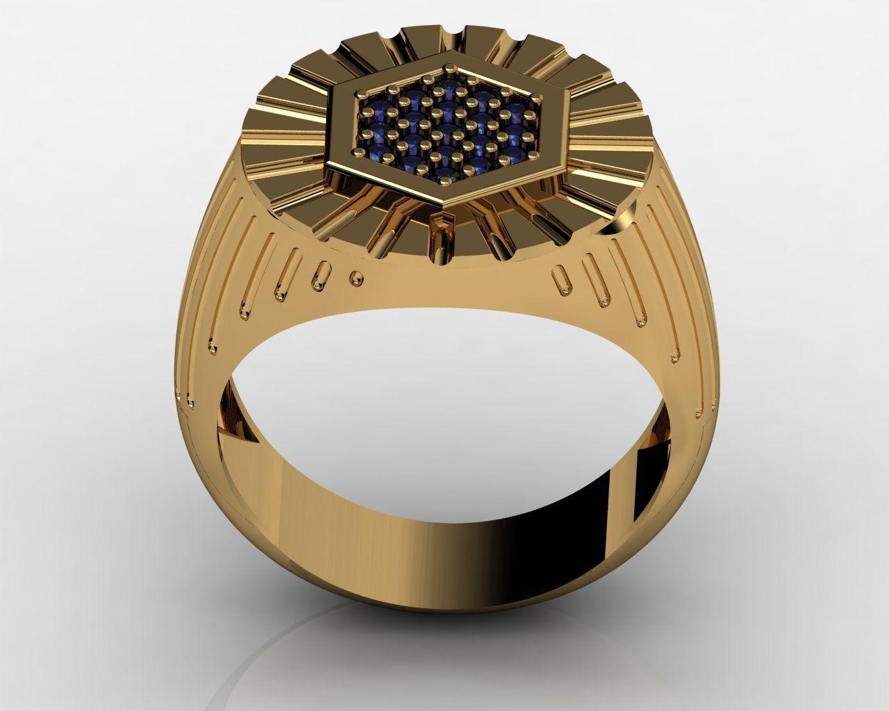 STYLISH GENTS RING 3D print model_3
