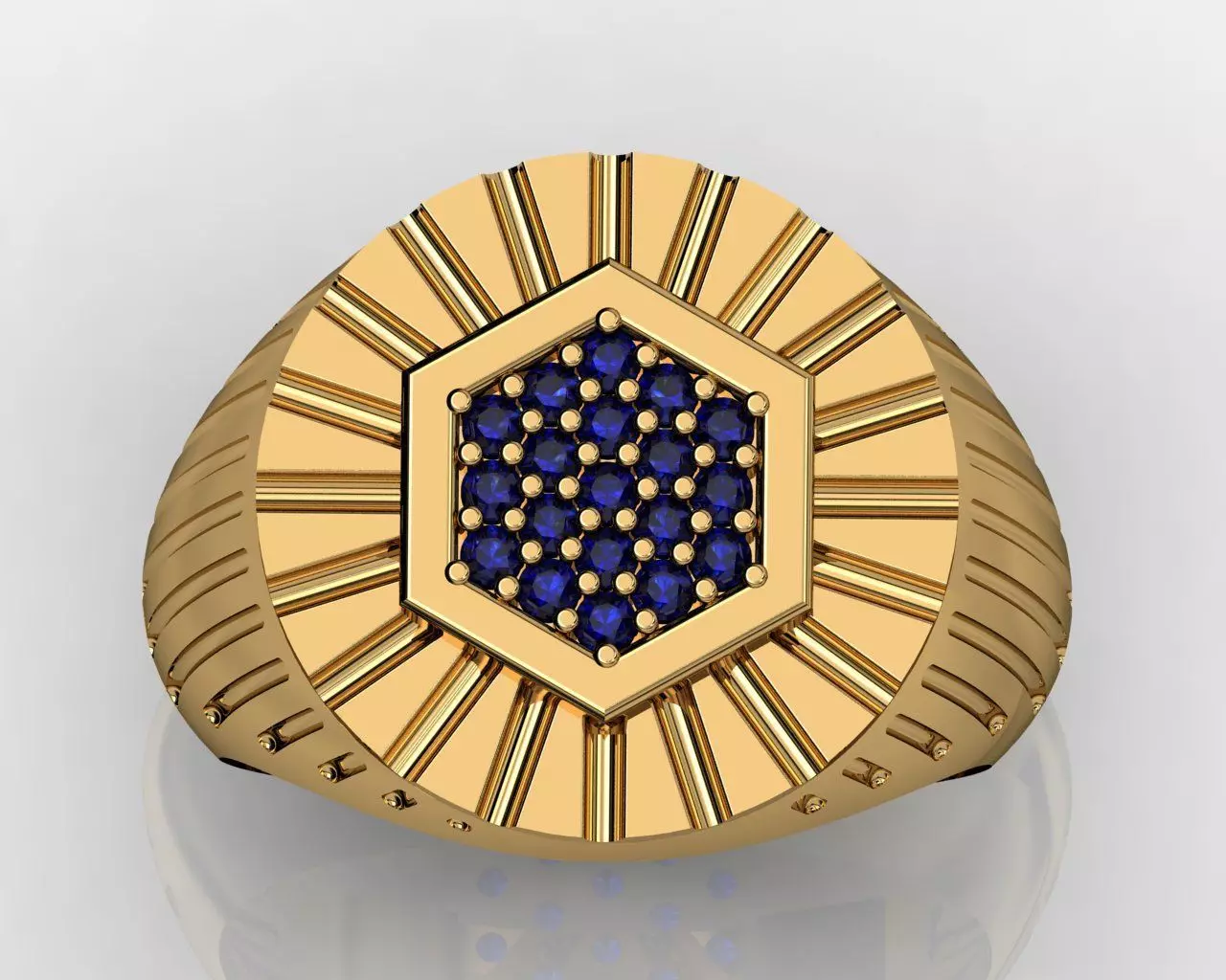 STYLISH GENTS RING 3D print model_0