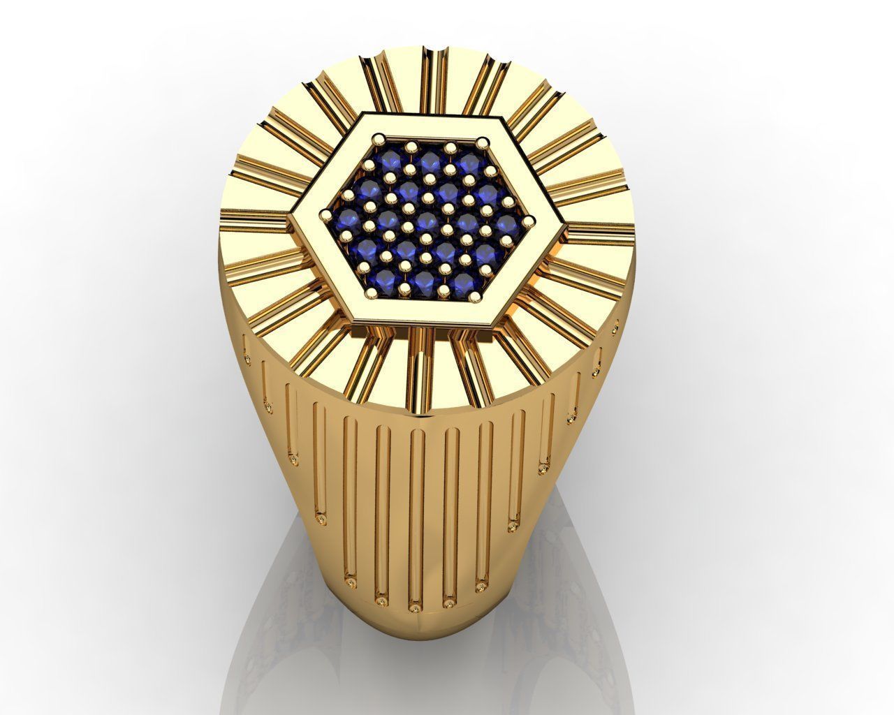 STYLISH GENTS RING 3D print model_8