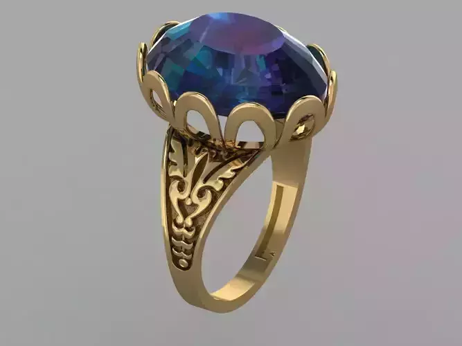 GC GOLD Y252- Diamond gold Ring 