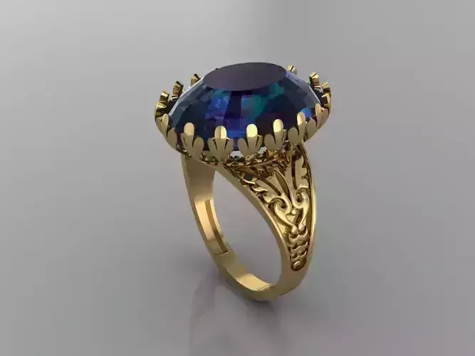 GC GOLD Y253- Diamond gold Ring 