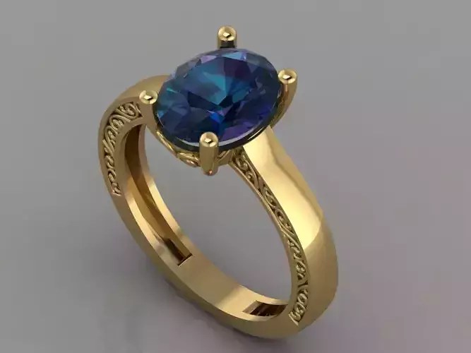 GC GOLD Y257- Diamond gold Ring 