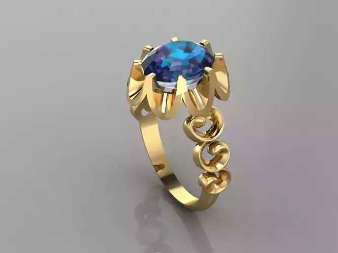 GC GOLD Y259- Diamond gold Ring 