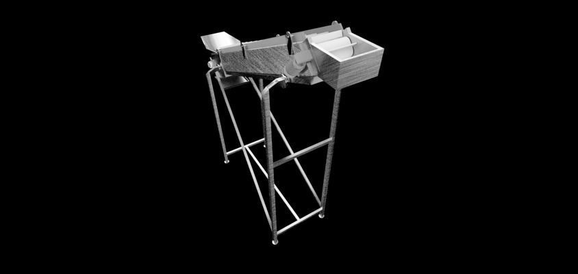 Plastic Modular Belt Elevator Low-poly 3D model_3