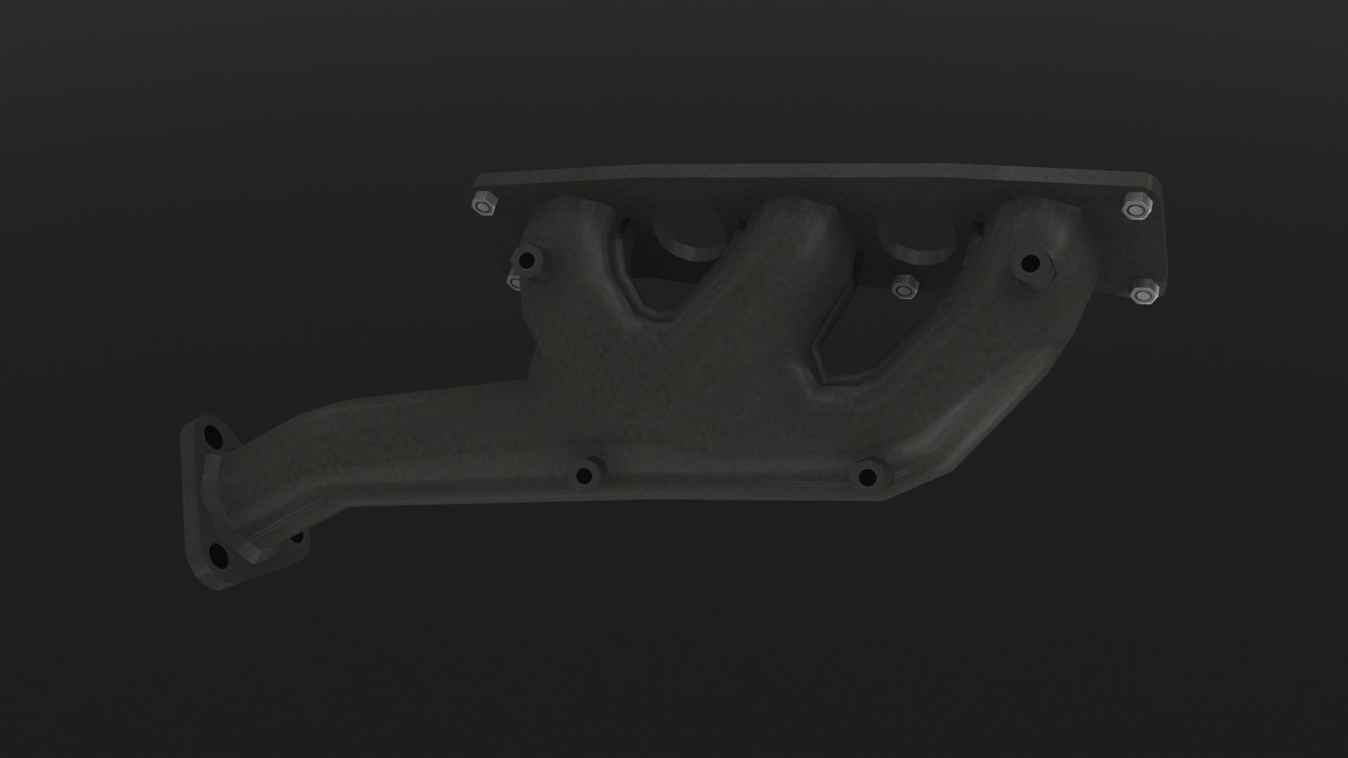 Nissan 350z VQ35DE engine Low-poly 3D model_23