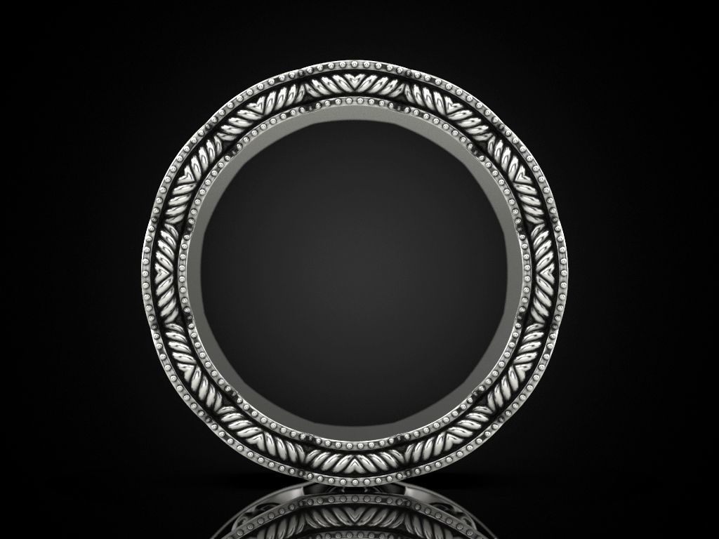 Skulls Coin Ring 3D print model_8