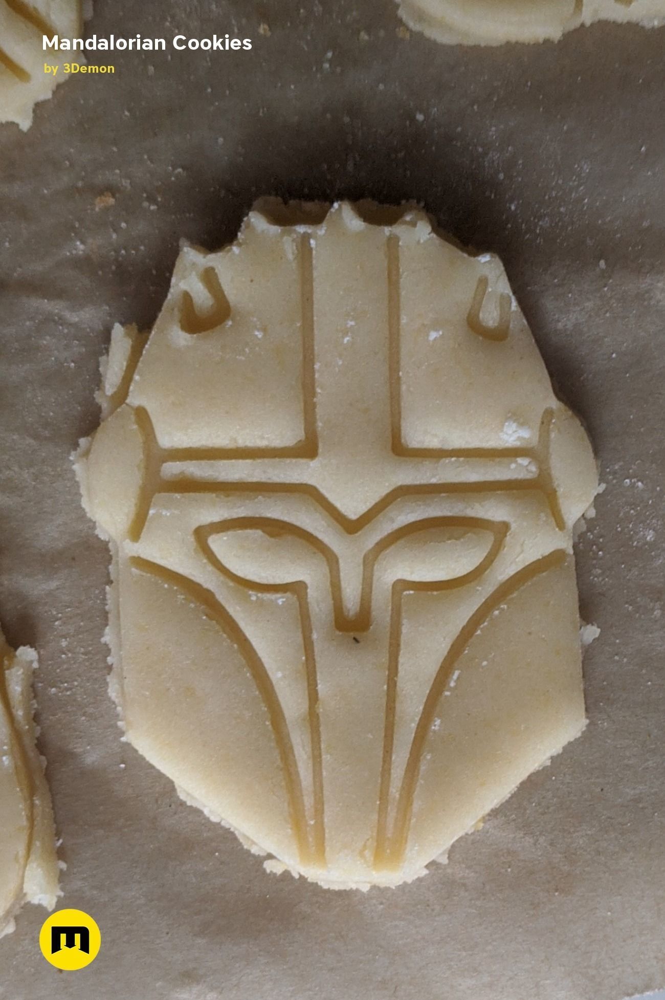 Mandalorian Cookie Cutters with Yoda 3D print model_4