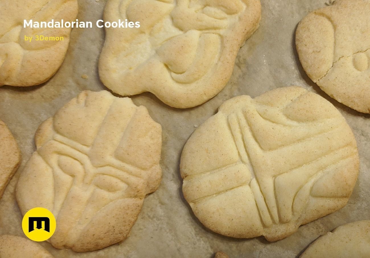 Mandalorian Cookie Cutters with Yoda 3D print model_13