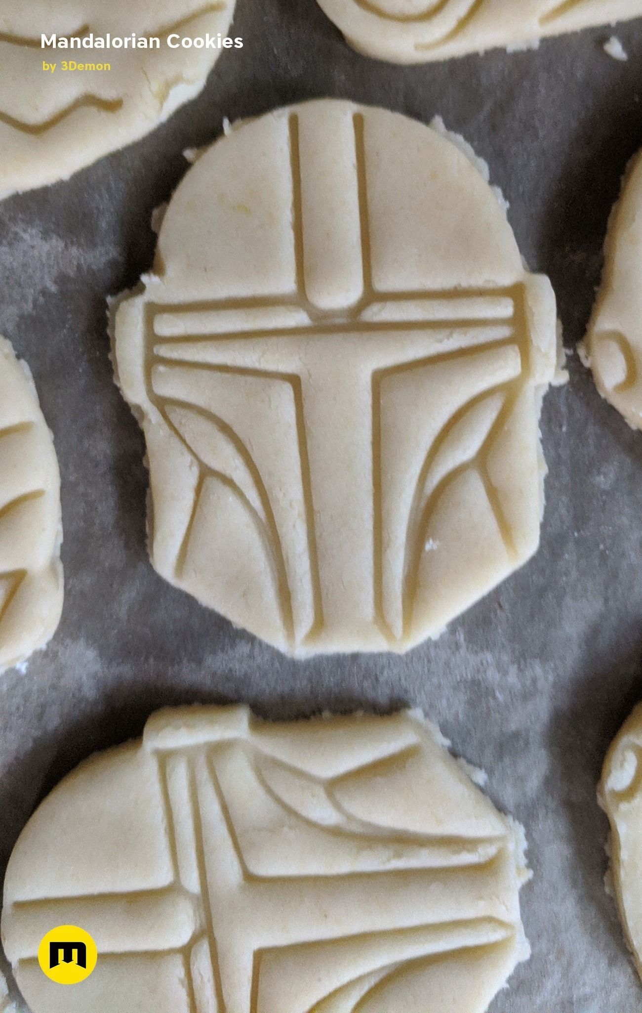 Mandalorian Cookie Cutters with Yoda 3D print model_7