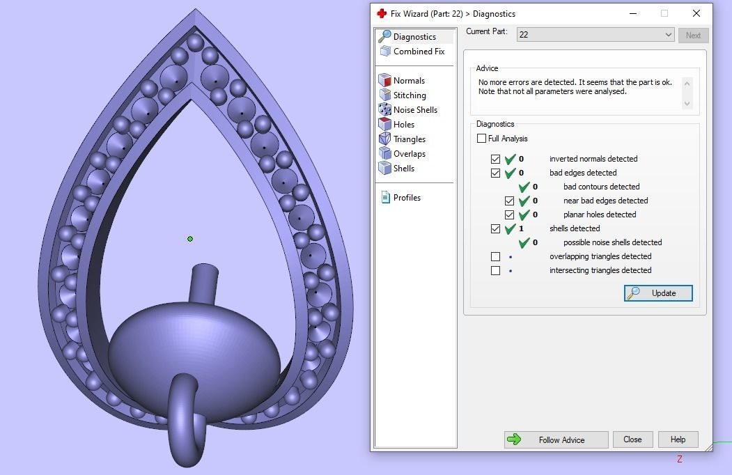 K EARRINGS N4 3D print model_7