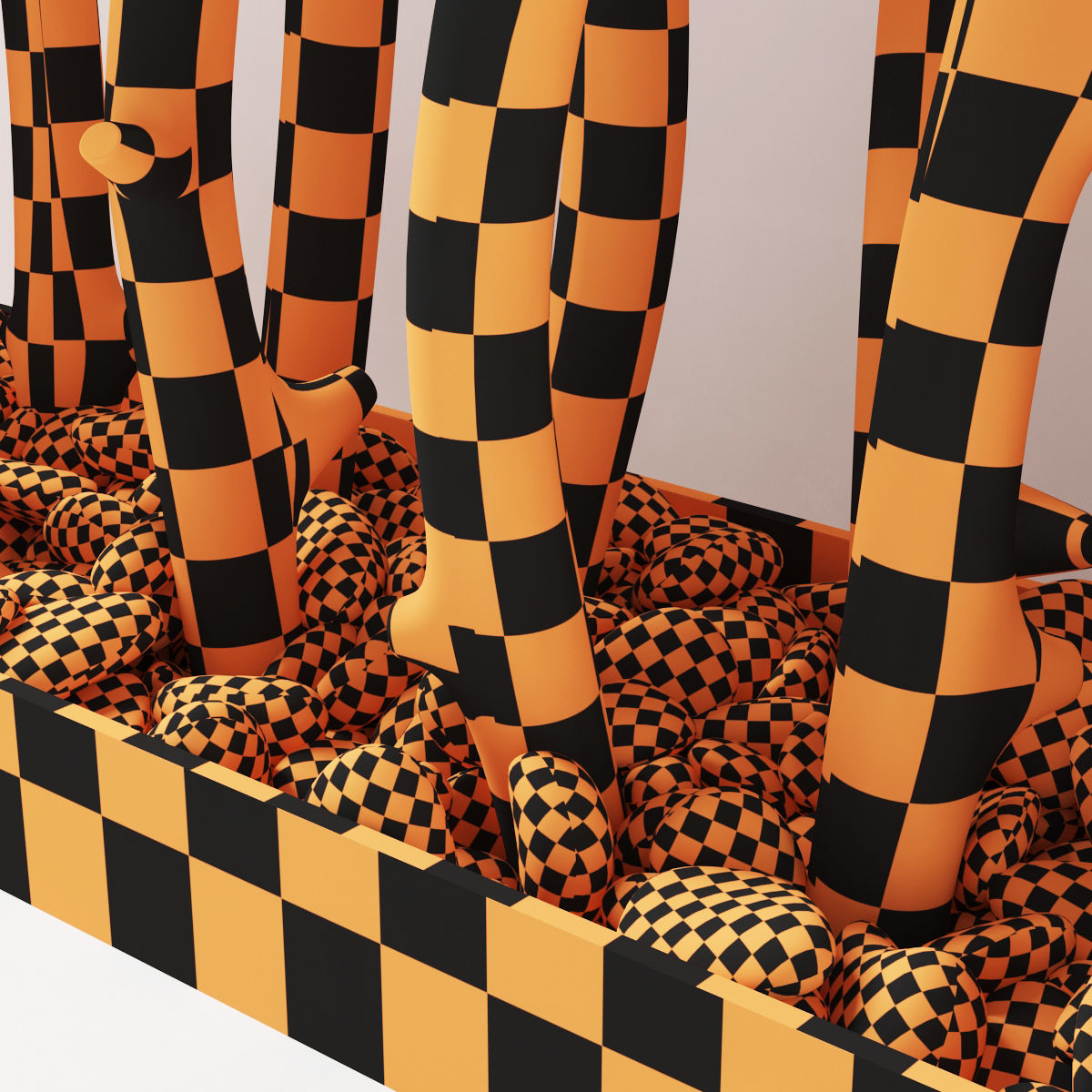 Branch old tree fundament pebble n1 3D model_16