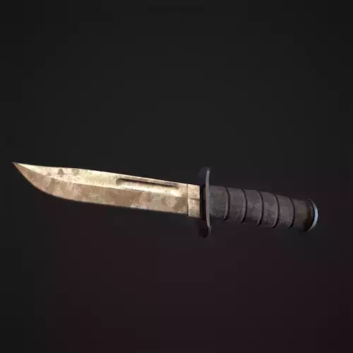 Lowpoly Kabar Knife 3D printable