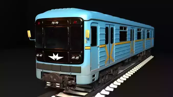 Kyiv Subway train 3D model