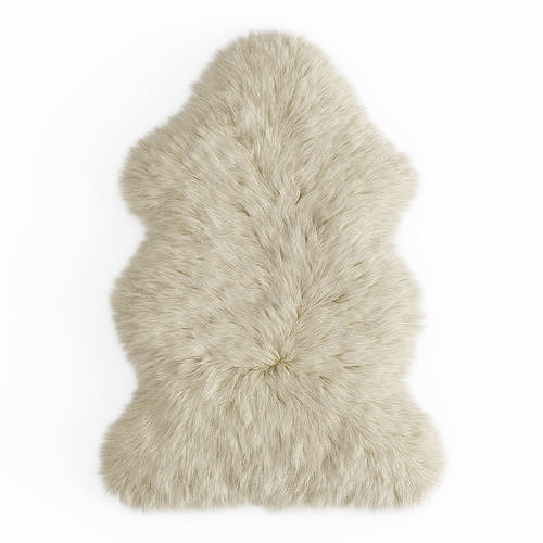 Forsyth New Zealand Sheepskin Skin Rug 3D model