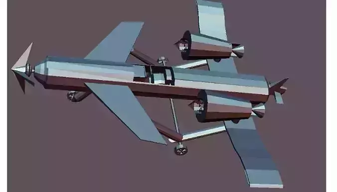 Plane flying drone