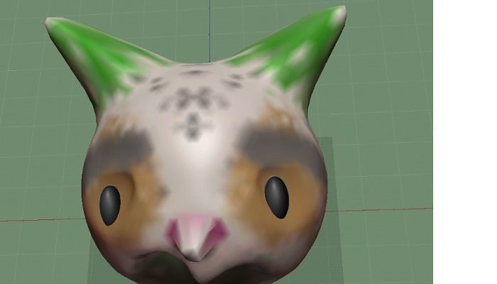 Villi cat Low-poly 3D model_1