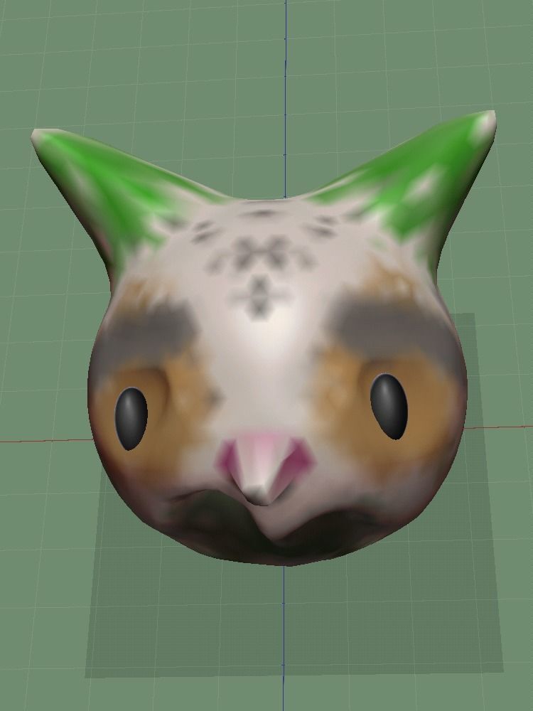 Villi cat Low-poly 3D model_7