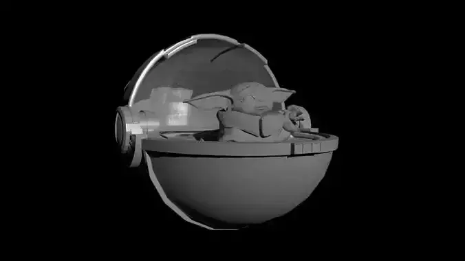 Baby Yoda 3D print model