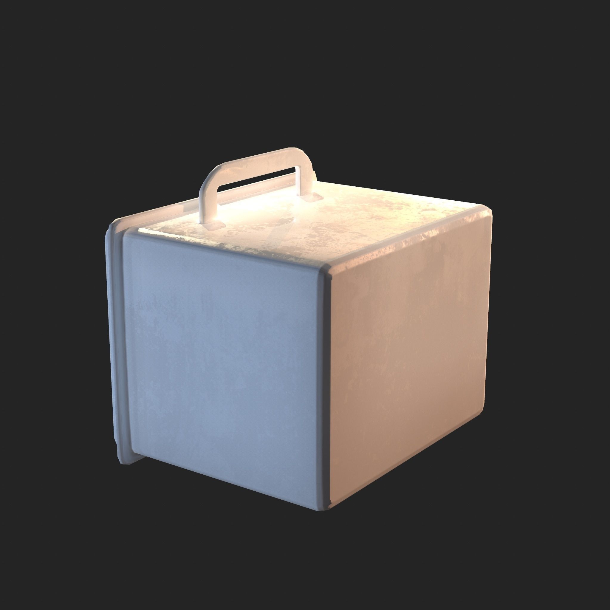 First Aid Box Free low-poly 3D model_3