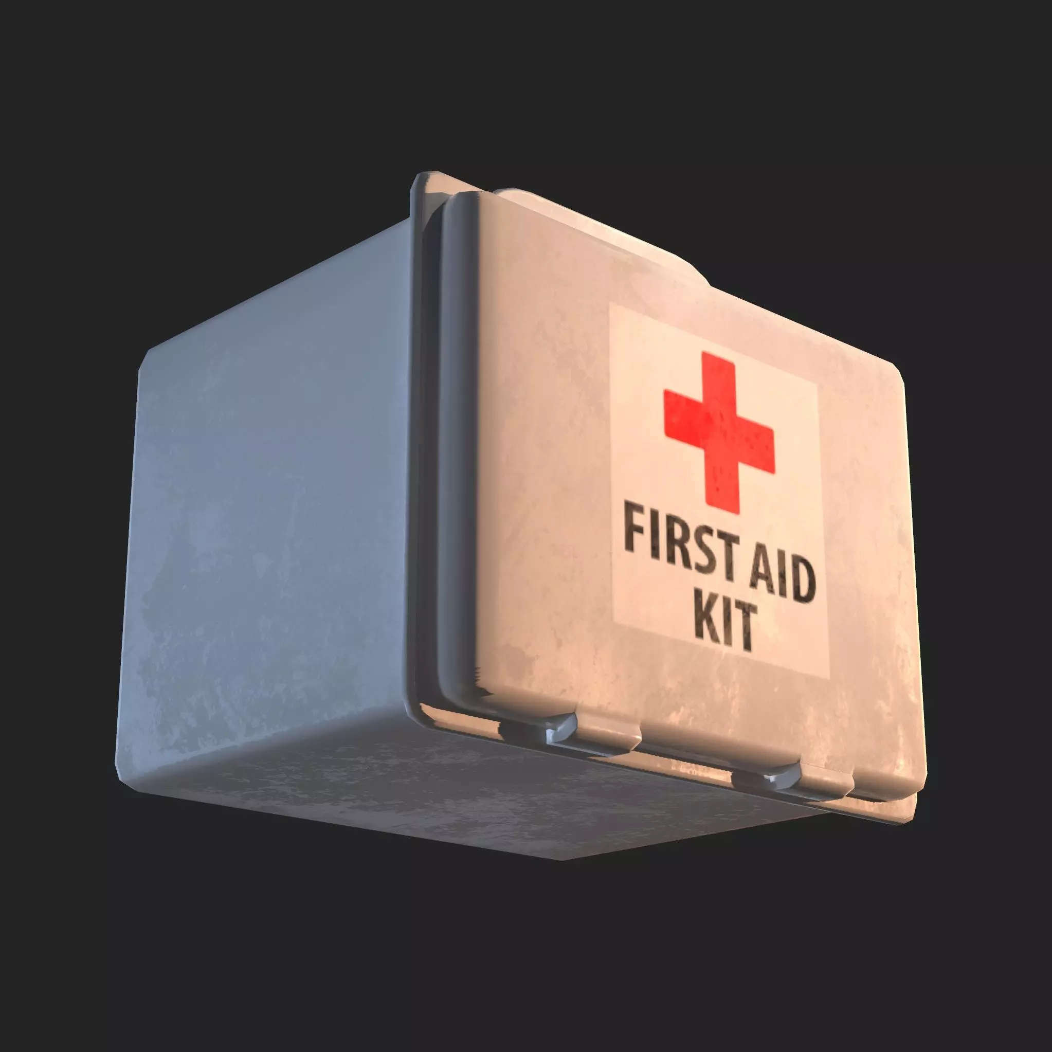 First Aid Box Free low-poly 3D model_0