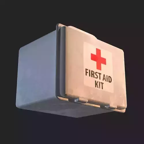 First Aid Box Free low-poly 3D model
