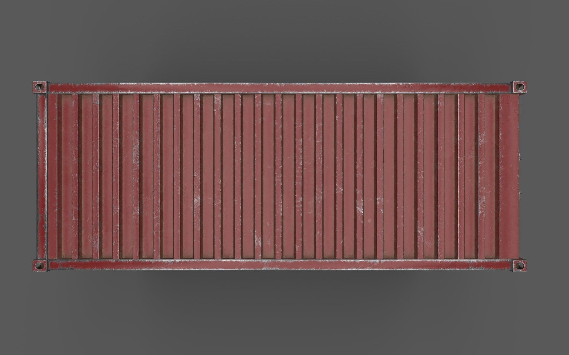 Claret Shipping Container PBR Low-Poly 3D Game Ready Model Low-poly 3D model_5