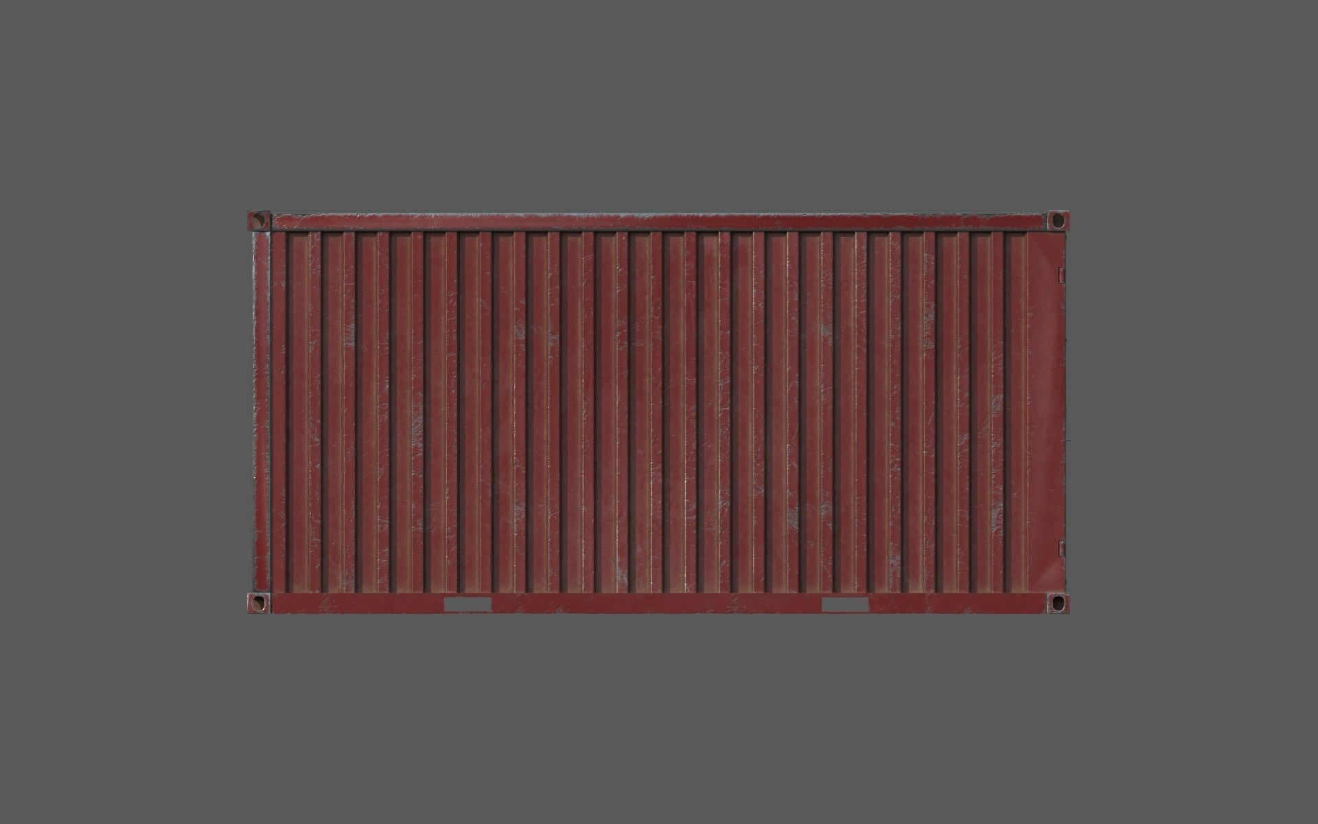 Claret Shipping Container PBR Low-Poly 3D Game Ready Model Low-poly 3D model_9