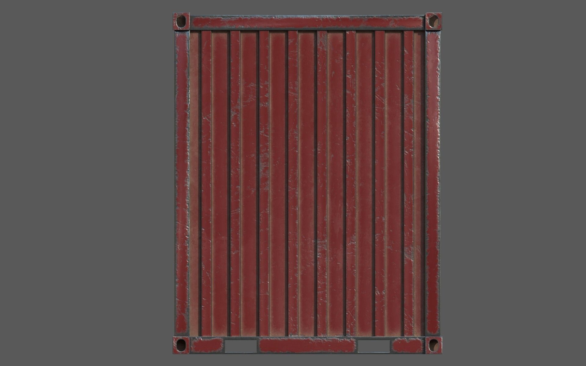 Claret Shipping Container PBR Low-Poly 3D Game Ready Model Low-poly 3D model_8