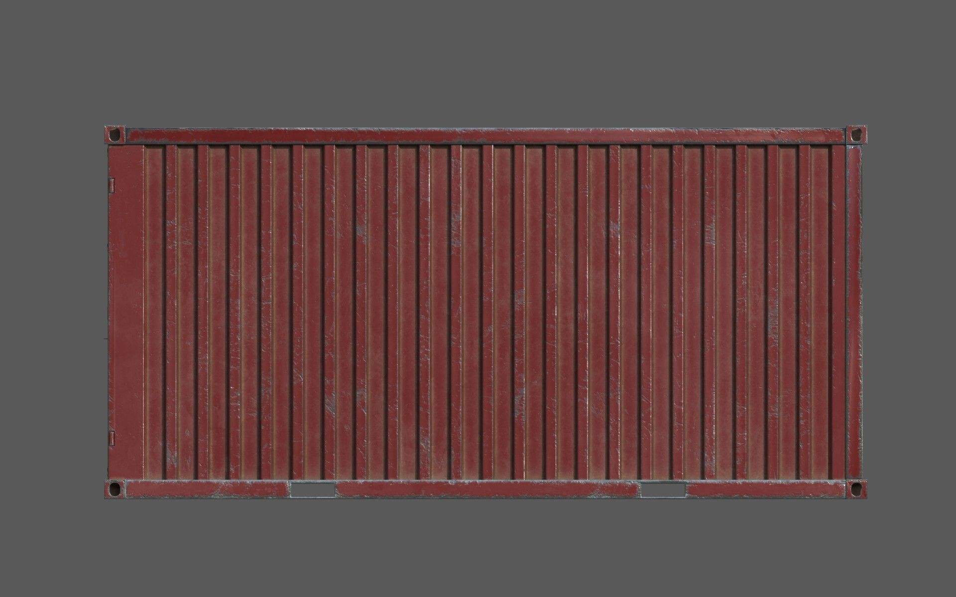 Claret Shipping Container PBR Low-Poly 3D Game Ready Model Low-poly 3D model_7
