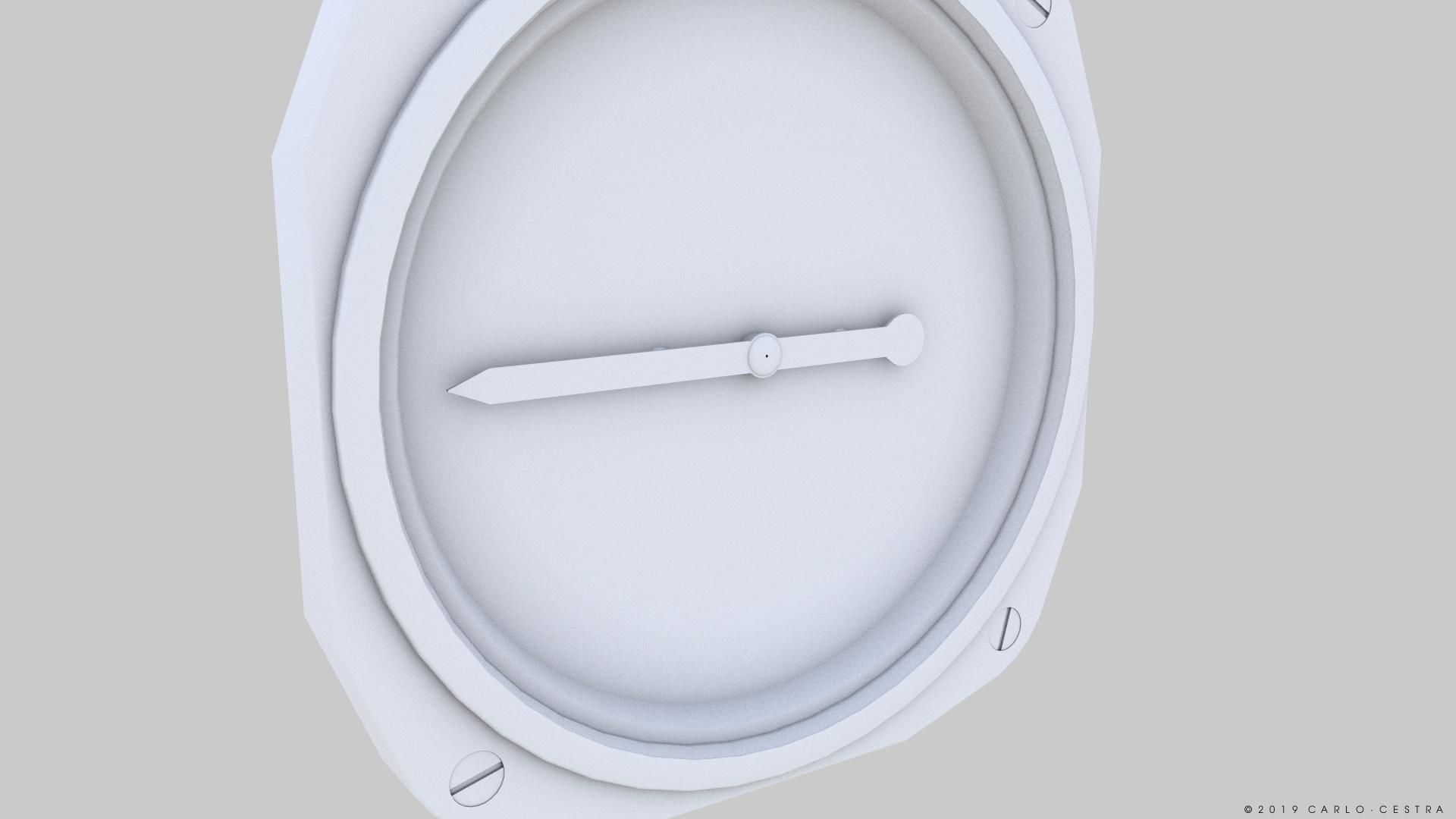US RATE OF CLIMB INDICATOR Low-poly 3D model_13