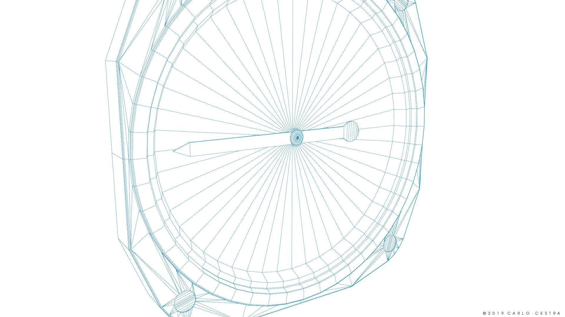 US RATE OF CLIMB INDICATOR Low-poly 3D model_18