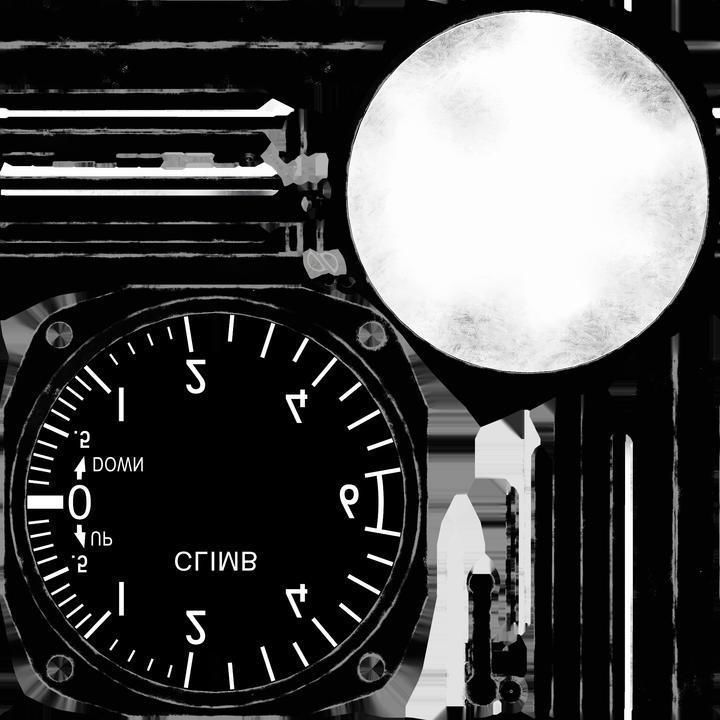 US RATE OF CLIMB INDICATOR Low-poly 3D model_5